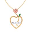 Lovely Shape Gold Pendant For Girls Discount