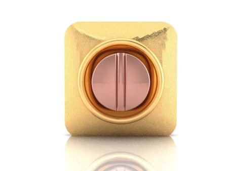 14KT (585) Yellow Gold Geometric Design Statement Stud Earrings For Men Online Hot Sale