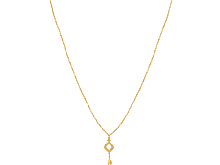 A Beautiful 22k Gold Chain Adorned With Floral And Other Delicate Designs Online