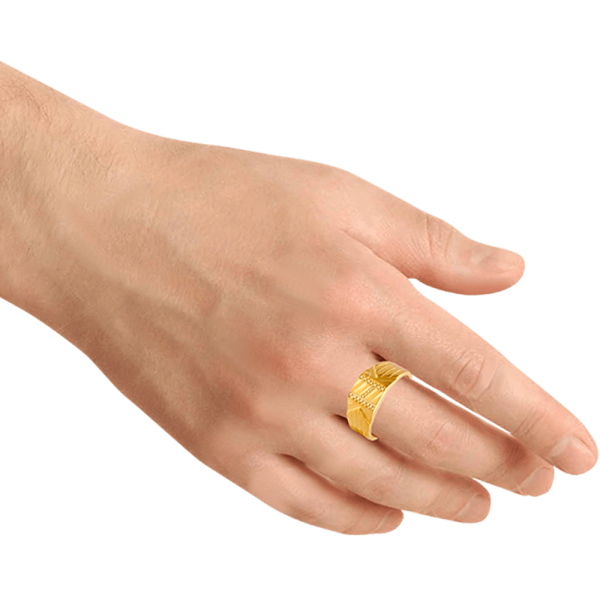 22KT Yellow Gold Ring For Men Online now