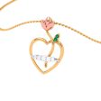 Lovely Shape Gold Pendant For Girls Discount