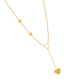 Gleaming 22k Gold Chain With A Small Dangler And Heart Shaped Design Online now