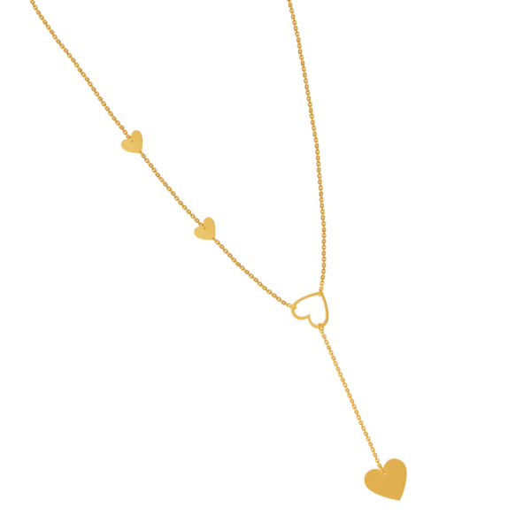 Gleaming 22k Gold Chain With A Small Dangler And Heart Shaped Design Online now