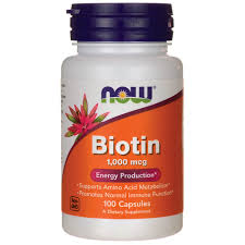 BIOTIN 1000MCG 100CAP NOW Fashion