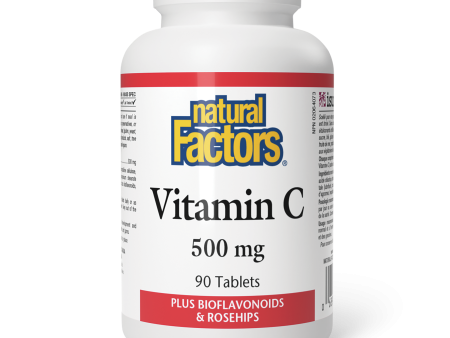 Natural Factors Vitamin C Plus Bioflavonoids  & Rosehips  500 mg  90 Tablets Supply