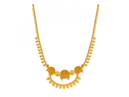 22k Kulo Fancy Lightweight Necklace For Discount