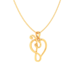 22KT Half-n-half Musical Note Love Gold Pendant From Online Exclusive Collection For Sale