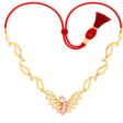 22k Bird Shaped Elegant Gold Necklace Design Sale