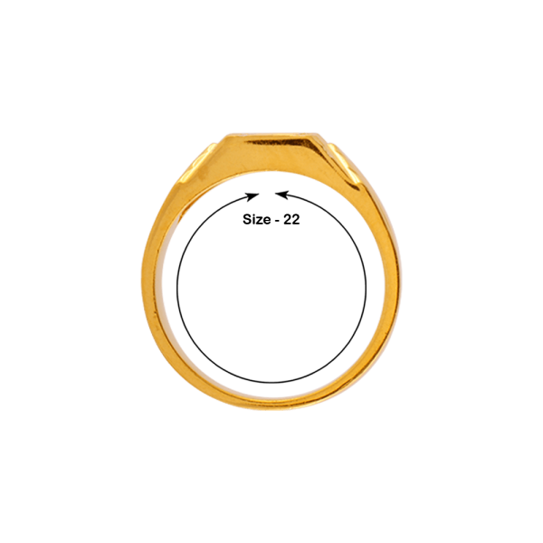 22KT Yellow Gold Ring For Men Online now