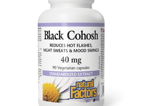 Natural Factors Black Cohosh Standardized Extract 40 mg  40 mg  90 Vegetarian Capsules Cheap