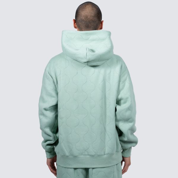 WAVE QUILTED HOODIE For Cheap