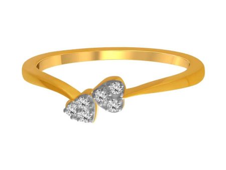 14 K Gold  Dual  Heart Ring Online