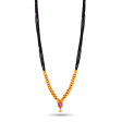 Beautifully Crafted Tushi Gold Mangalsutra Online Discount