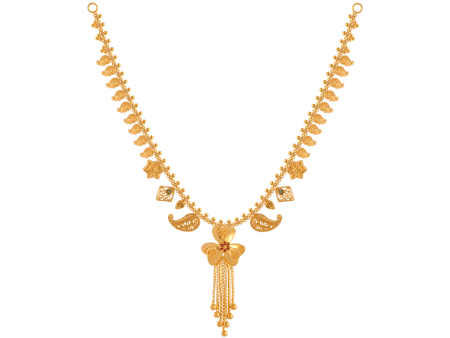 22KT (916) Yellow Gold  Necklace For Women Discount