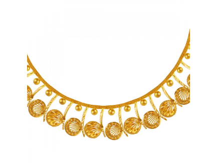 22k Enticing Sleek Gold Necklace Supply