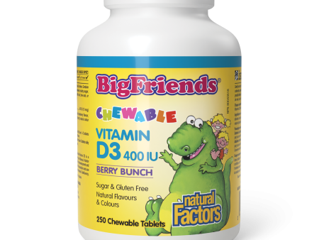 Natural Factors Chewable Vitamin D3  400 IU  250 Chewable Tablets Berry Bunch Cheap