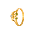 22KT Yellow Gold And American Diamond Ring For Women Online