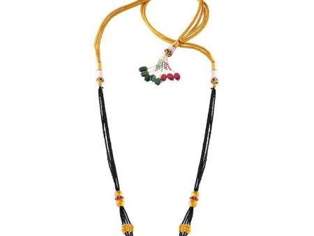 Gold Tushi Mangalsutra With Impeccable Design Online now