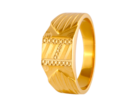 22KT Yellow Gold Ring For Men Online now