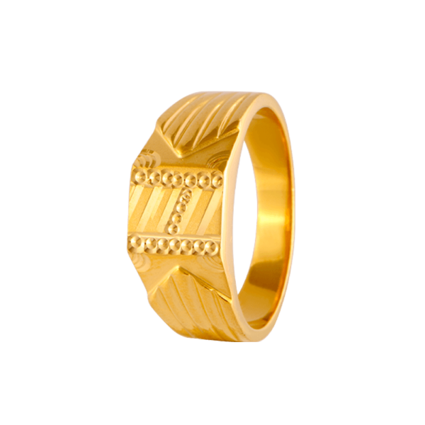 22KT Yellow Gold Ring For Men Online now