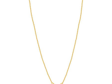 A Dainty 22k Gold Chain With An Elegantly Shaped Butterfly In The Middle Sale