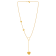 Gleaming 22k Gold Chain With A Small Dangler And Heart Shaped Design Online now