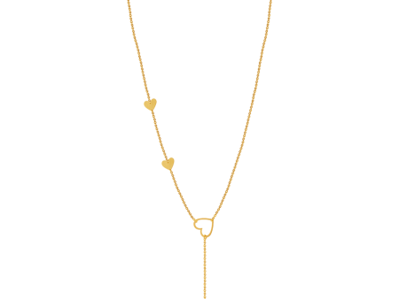 Gleaming 22k Gold Chain With A Small Dangler And Heart Shaped Design Online now