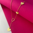 Gleaming 22k Gold Chain With A Small Dangler And Heart Shaped Design Online now