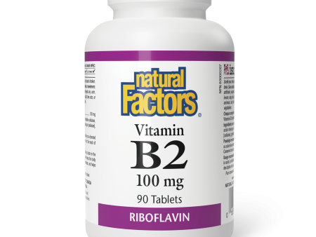 Natural Factors Vitamin B2  100 mg  90 Tablets Cheap