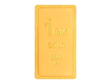 24KT (999) Yellow Gold Bar 1 Gram Supply