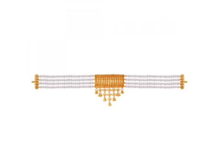 Unique 22k Choker Necklace With Yellow Beads And Intricate Craftsmanship Online Hot Sale