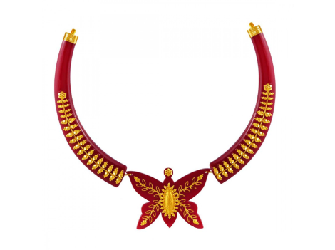 22k Butterfly Pola Gold Necklace Sale