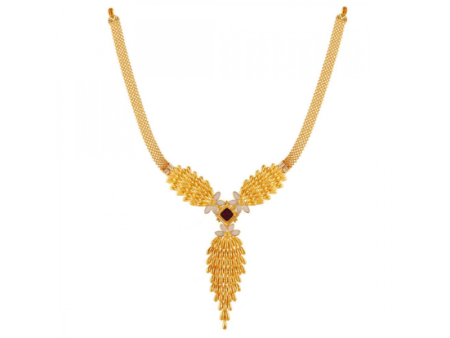 22k Dazzling Shell And Gold Necklace Online now