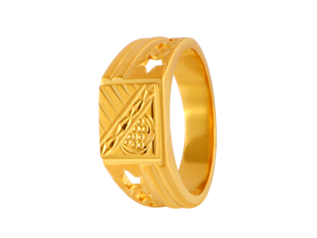 22KT Yellow Gold Ring For Men For Cheap