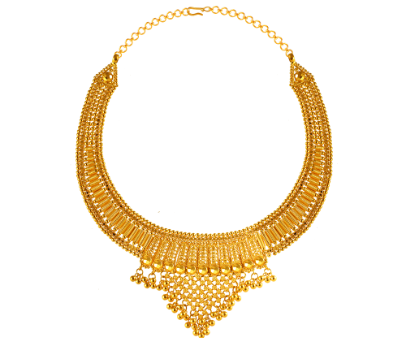 22k Magnificent Gold Necklace Design For Cheap