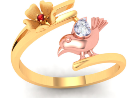 22k Beautiful Gold Ring With A Yellow Gold Bird From Online Exclusive Fashion