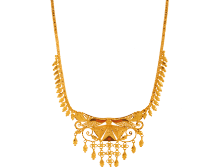 22KT Yellow Gold Necklace For Women Supply