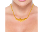 Statement Floral Gold Neckpiece Cheap