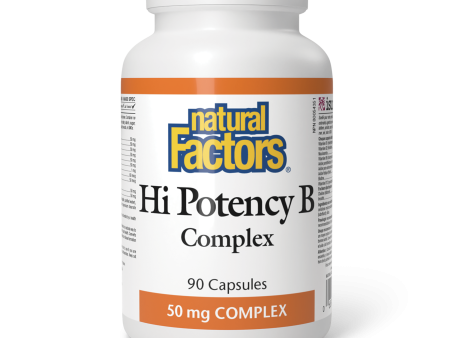 Natural Factors Hi Potency B Complex  50 mg  90 Capsules Supply