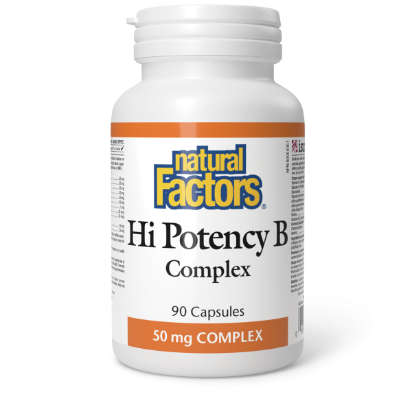 Natural Factors Hi Potency B Complex  50 mg  90 Capsules Supply