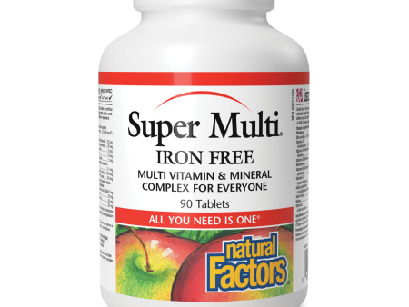 Natural Factors Super Multi Iron Free   90 Tablets Online Hot Sale