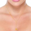 Gleaming 22k Gold Chain With A Small Dangler And Heart Shaped Design Online now