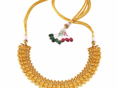 Amazing 22k Gold Statement Designer Necklace For Women From Tushi Collection on Sale