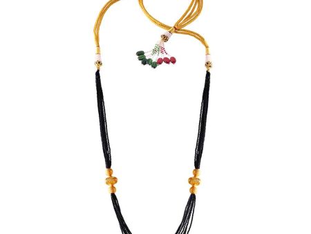 Dazzling Thusi Gold Mangalsutra Necklace Online