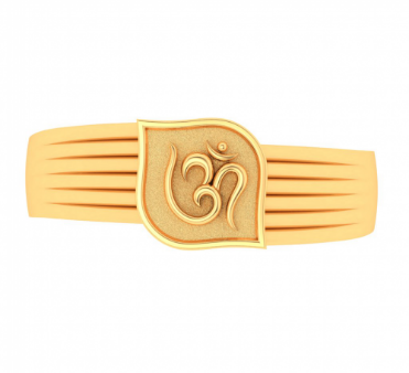 22k  Om Sign Gold Ring From Mugdhaa Collection Supply