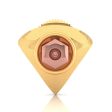 18KT (750) Yellow Gold Unique Hexagonal Stud Earring For Men on Sale