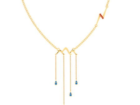 22k Alluring Gold Necklace From Mugdhaa Collection on Sale