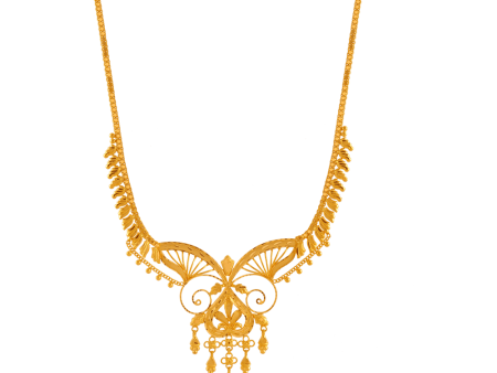 22KT Yellow Gold Necklace For Women Discount