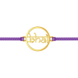 22k Beautiful Gold Rakhi With Violet Threads And  bhai  Written On It Discount