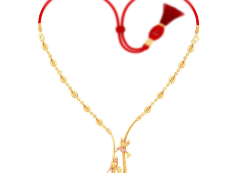 22k Sleek Gold Necklace Design With A Classy Finish Online Sale